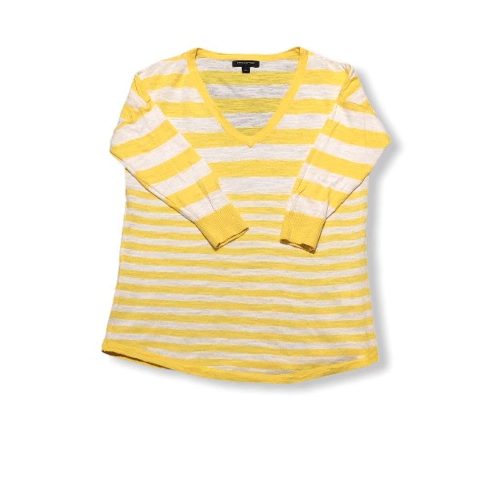 Yellow Striped Banana Republic Sweater